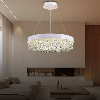 white chandelier for living room