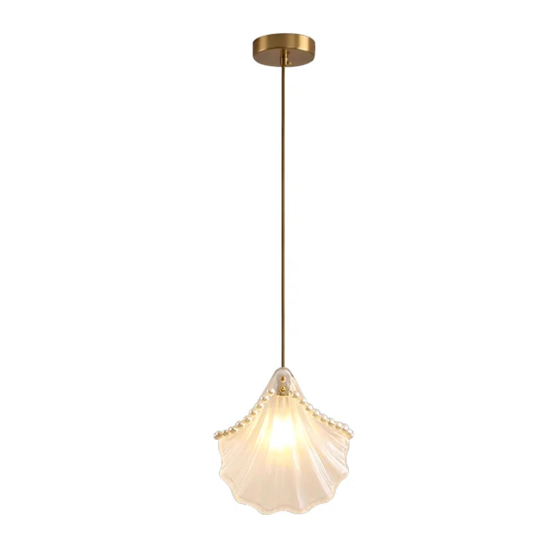 white glass hanging light