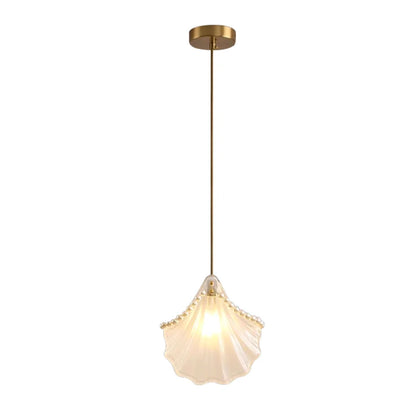 white glass hanging light