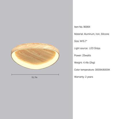 wood  led ceiling light